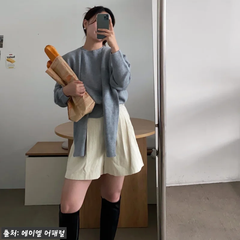 버뮤다팬츠 코듀로이 골덴 반바지 5부 관련 이미지 2