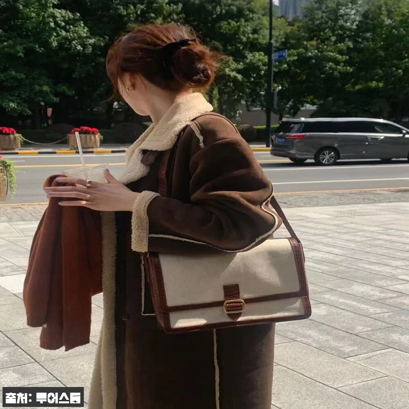 밍턴 안감 덤블 오버핏 겨울 하이넥 관련 이미지 2