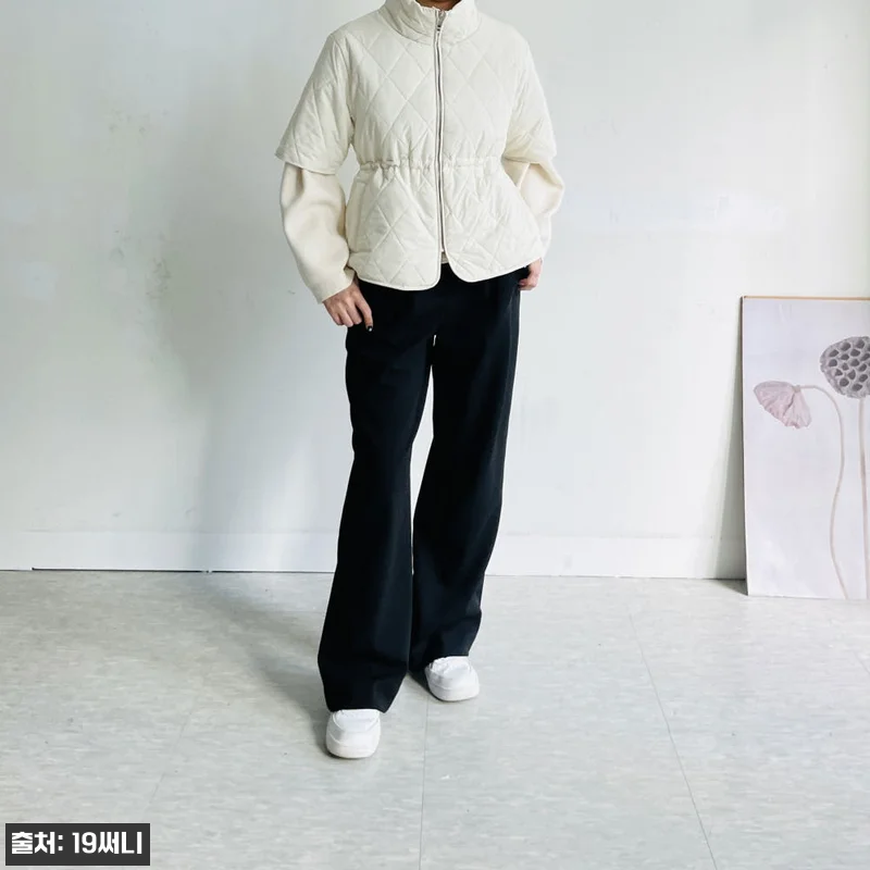 패딩조끼 경량 반팔 겨울 3온스 스트링 집업 퀼팅 베스트, 겨울 레이어드용으로 눈여겨볼 이슈템 12 패딩조끼 경량 반팔 겨울 3온스 스트 관련 이미지 2