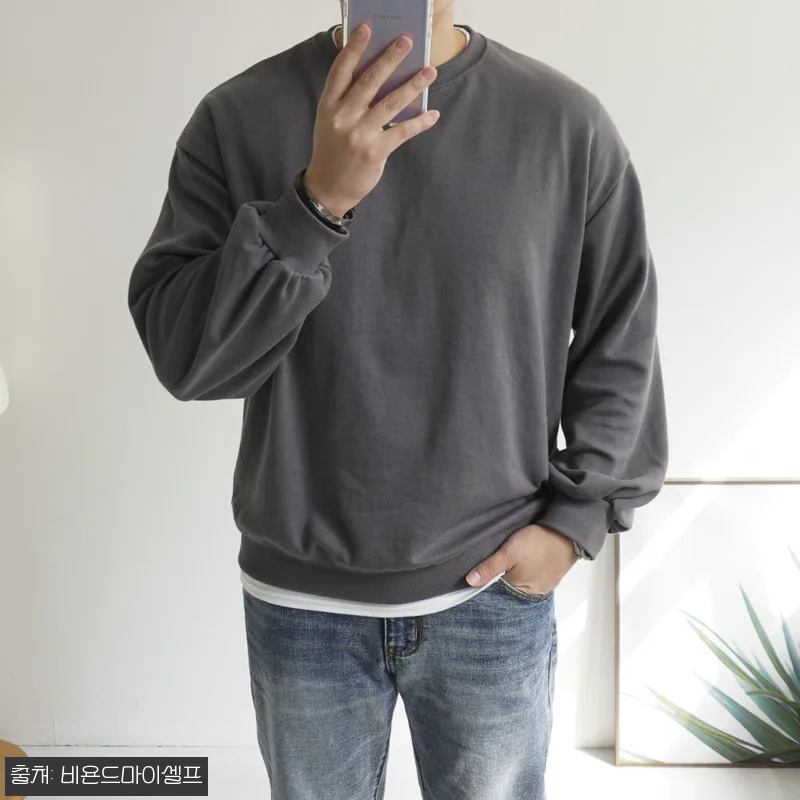 1+1 남녀공용 올데이 특양면 오버핏 무지 맨투맨 기모 옵션, 2만 원대 할인 구성 체크 11 1+1 남녀공용 올데이 특양면 오버핏 관련 이미지 2