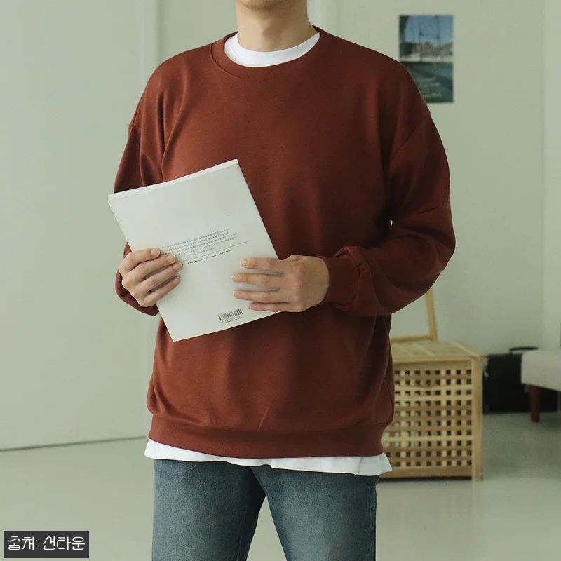 남자맨투맨 남자긴팔티 빅사이즈 오버핏 관련 이미지 2