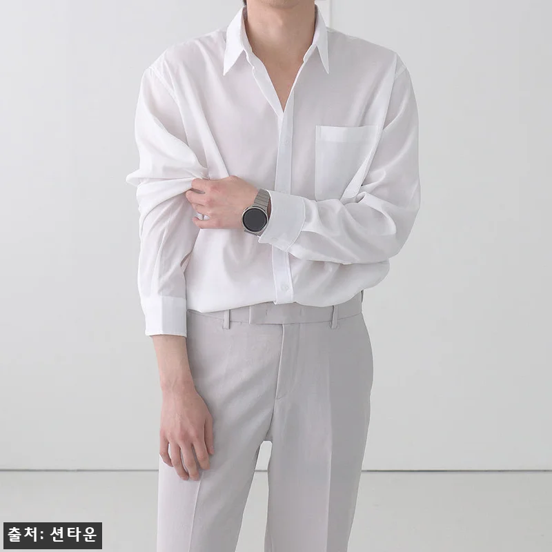 남자셔츠 구김없는 링클프리 남자린넨셔 관련 이미지 2