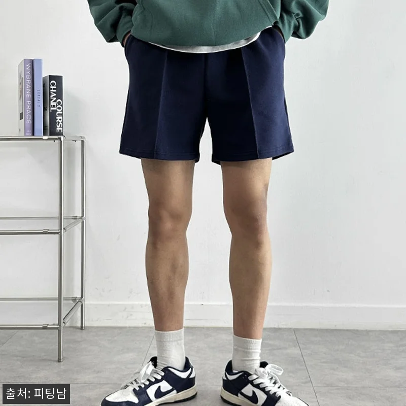남자 윌트 여름 핀턱 이중지합포 무지 관련 이미지 2