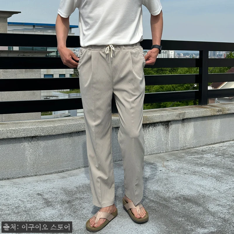 남자냉장고바지 링클프리 와이드 밴딩 관련 이미지 2