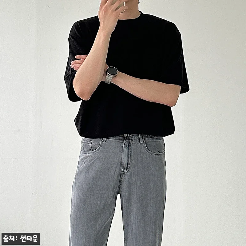1+1 남자오버핏반팔티 아이스 쿨링 관련 이미지 2