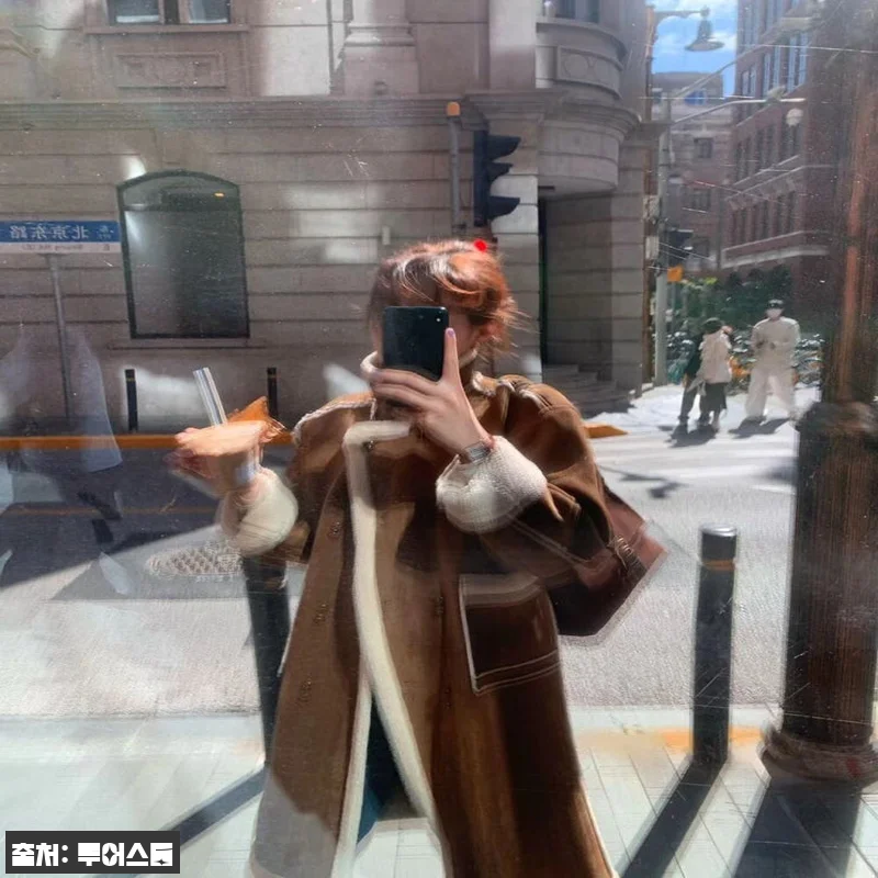 밍턴 안감 덤블 오버핏 겨울 하이넥 관련 이미지 3