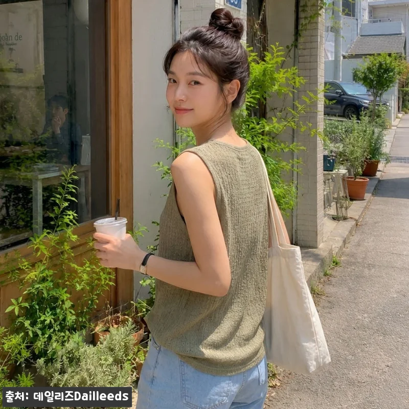 데일리즈 시어서커 라운드넥 나시, 여 관련 이미지 3