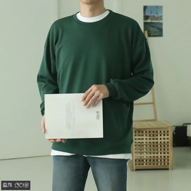 남자맨투맨 남자긴팔티 빅사이즈 오버핏 관련 이미지 3