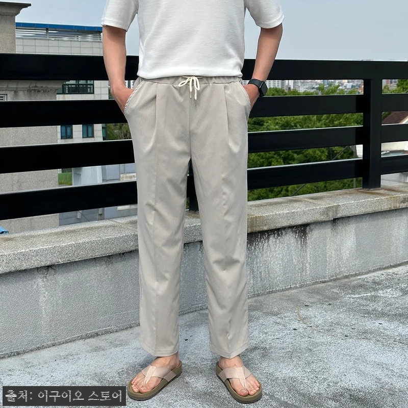 남자냉장고바지 링클프리 와이드 밴딩 관련 이미지 3