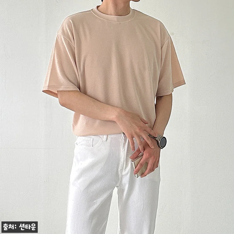 1+1 남자오버핏반팔티 아이스 쿨링 관련 이미지 3