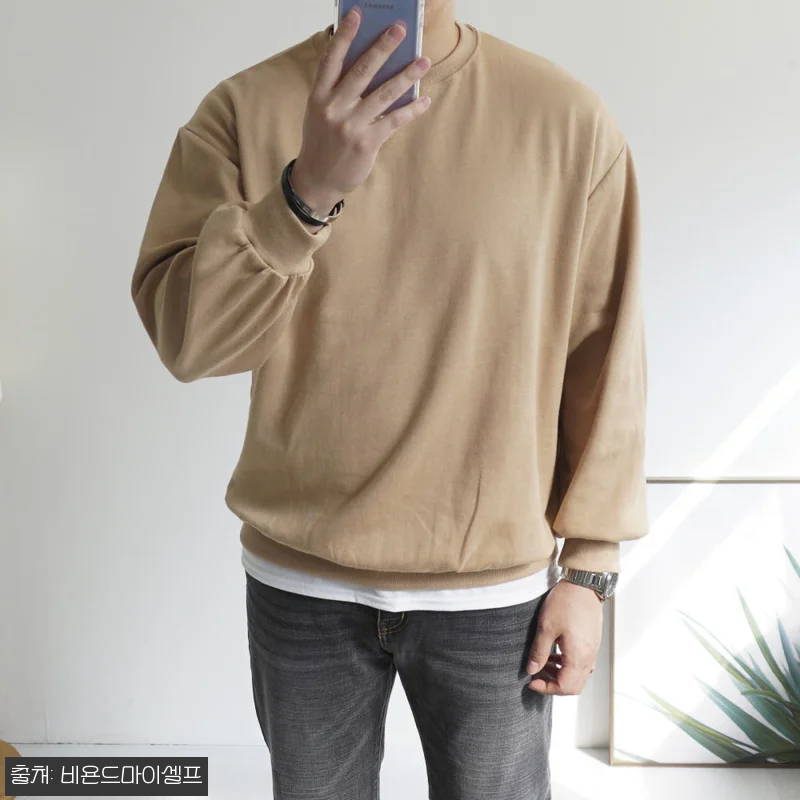 1+1 남녀공용 올데이 특양면 오버핏 무지 맨투맨 기모 옵션, 2만 원대 할인 구성 체크 13 1+1 남녀공용 올데이 특양면 오버핏 관련 이미지 4