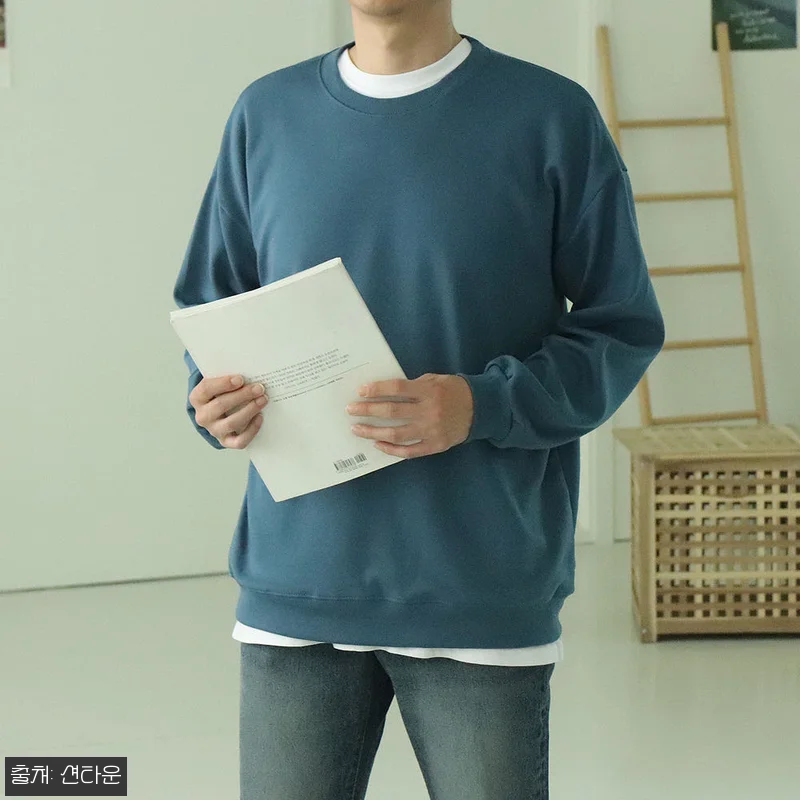 남자맨투맨 남자긴팔티 빅사이즈 오버핏 관련 이미지 4