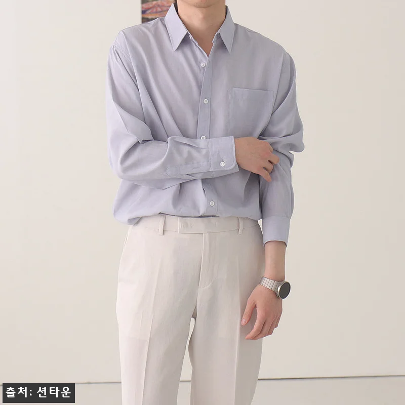 남자셔츠 구김없는 링클프리 남자린넨셔 관련 이미지 4
