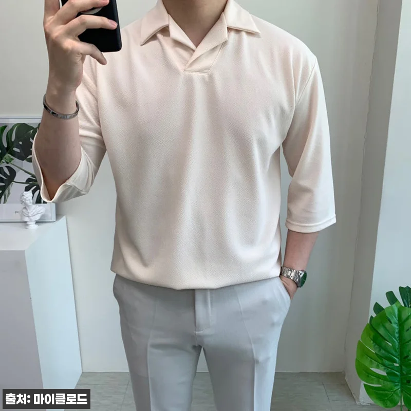 남자 7부 티셔츠 오픈카라 빅사이즈 여름 반팔, 1만 원대 무료배송으로 눈여겨본 여름 이슈템 구매 체크 후기 11 남자 7부 티셔츠 오픈카라 빅사이즈 관련 이미지 4