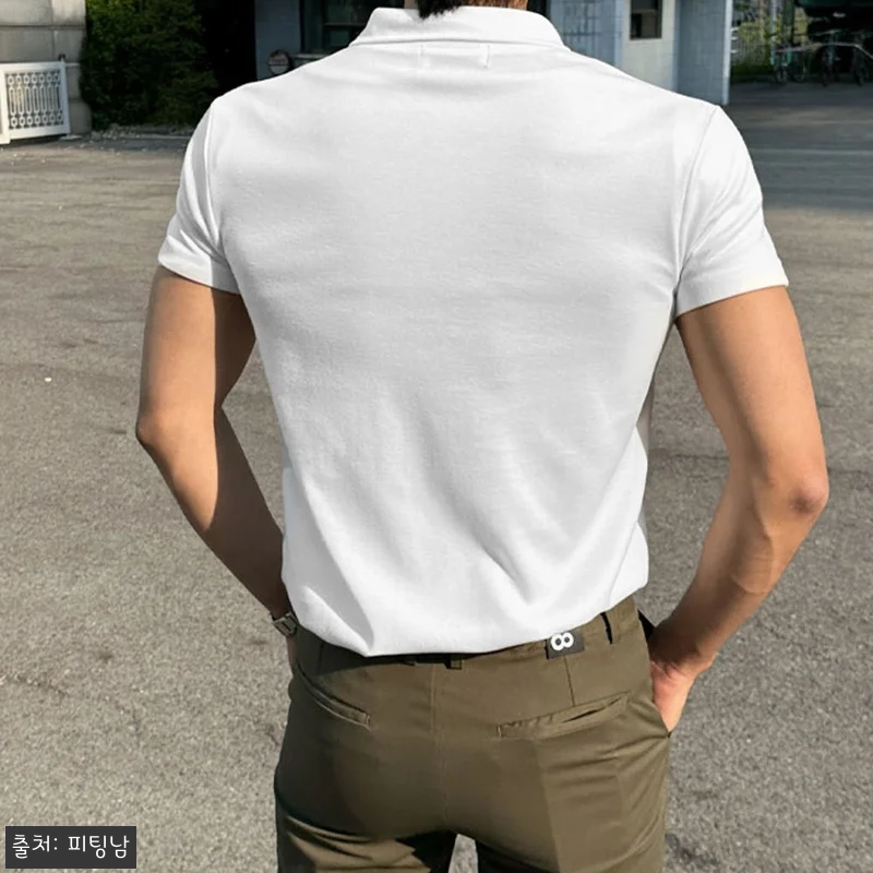 남자 블럼 머슬핏 여름 분또 카라 반 관련 이미지 4