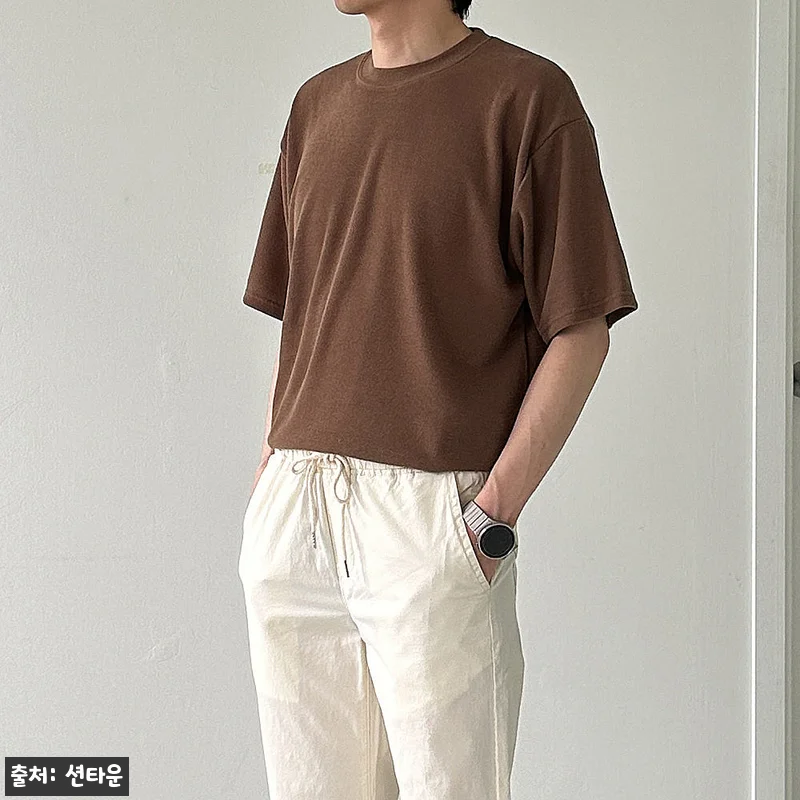 1+1 남자오버핏반팔티 아이스 쿨링 관련 이미지 4