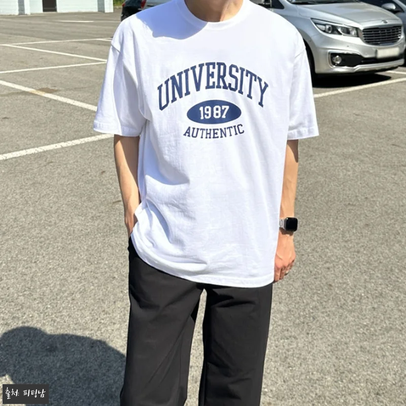남자 알프레도 오버핏 여름 레터링 나 관련 이미지 4