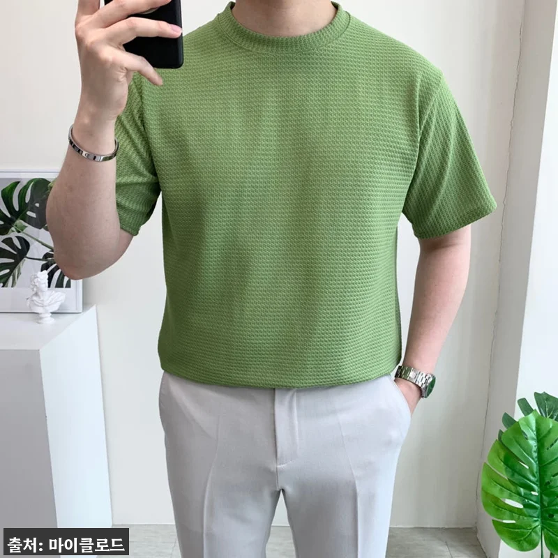 남자 빅사이즈 반팔 와플 무지 여름 티셔츠, 1만 원대 무료배송으로 눈여겨본 여름 이슈템 13 남자 빅사이즈 반팔 와플 무지 여름 관련 이미지 4