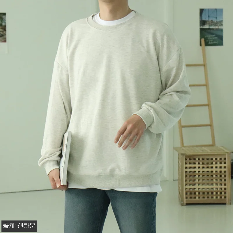 남자맨투맨 남자긴팔티 빅사이즈 오버핏 관련 이미지 5