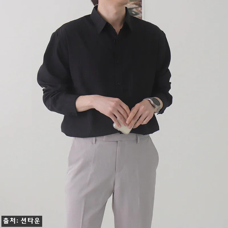 남자셔츠 구김없는 링클프리 남자린넨셔 관련 이미지 5