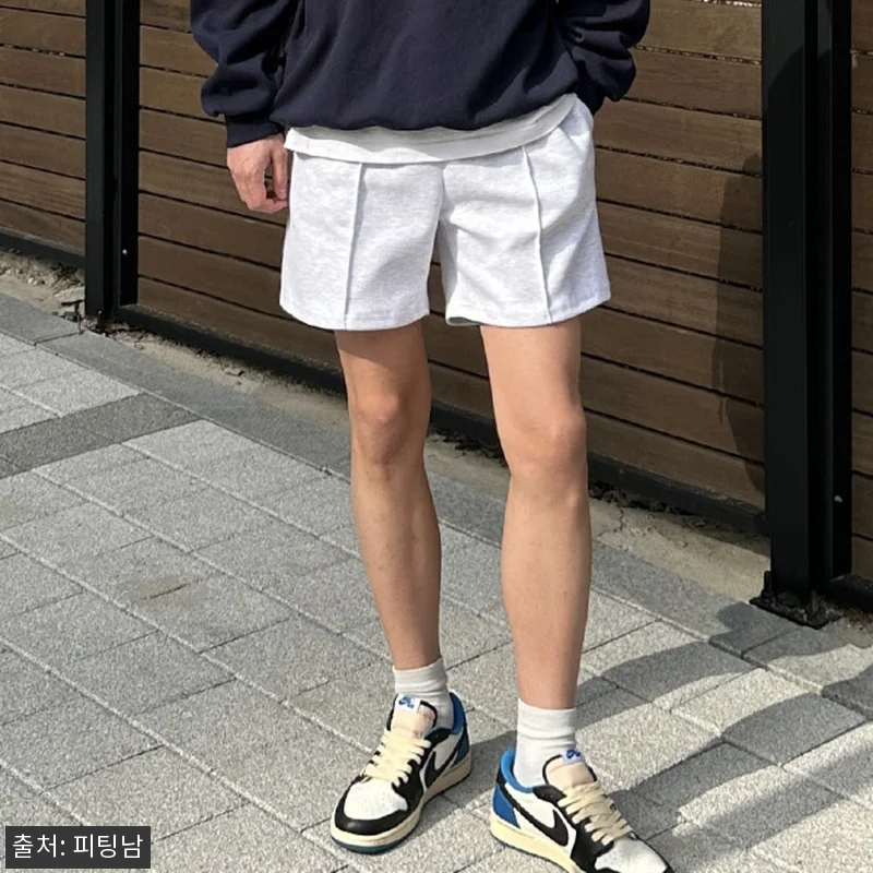남자 윌트 여름 핀턱 이중지합포 무지 관련 이미지 5