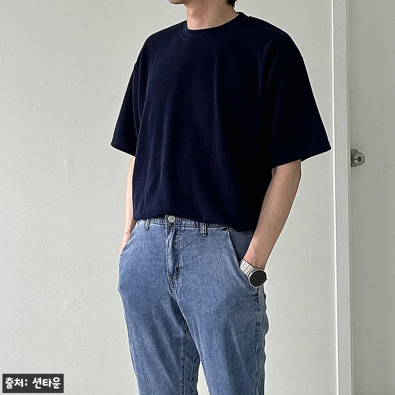 1+1 남자오버핏반팔티 아이스 쿨링 관련 이미지 5