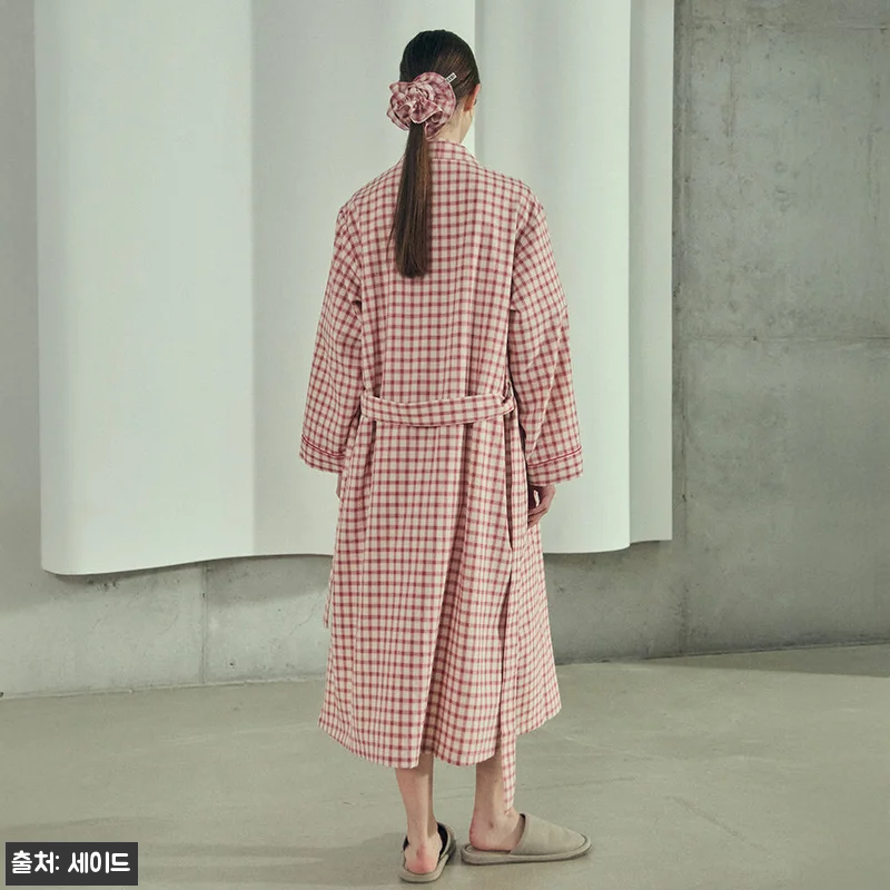 [w] 카로 라운지 체크 롱슬리브 로 관련 이미지 6