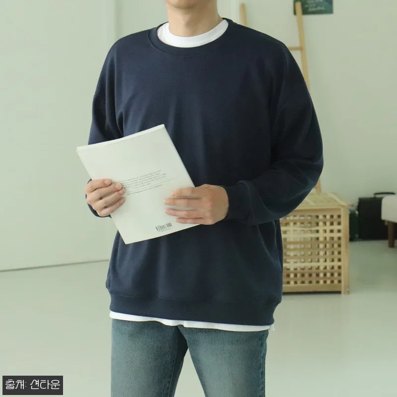 남자맨투맨 남자긴팔티 빅사이즈 오버핏 관련 이미지 6