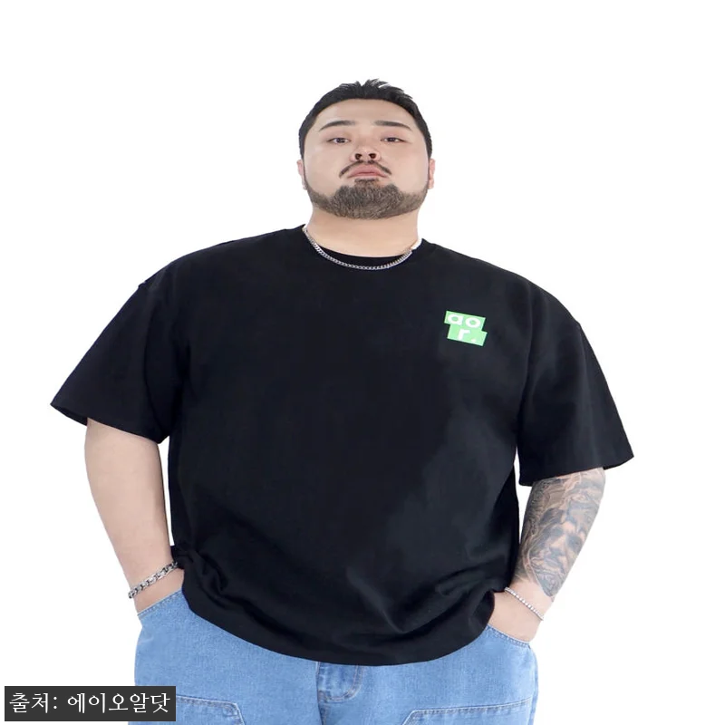 aor. 그린 로고 반팔티 블랙 빅사 관련 이미지 6