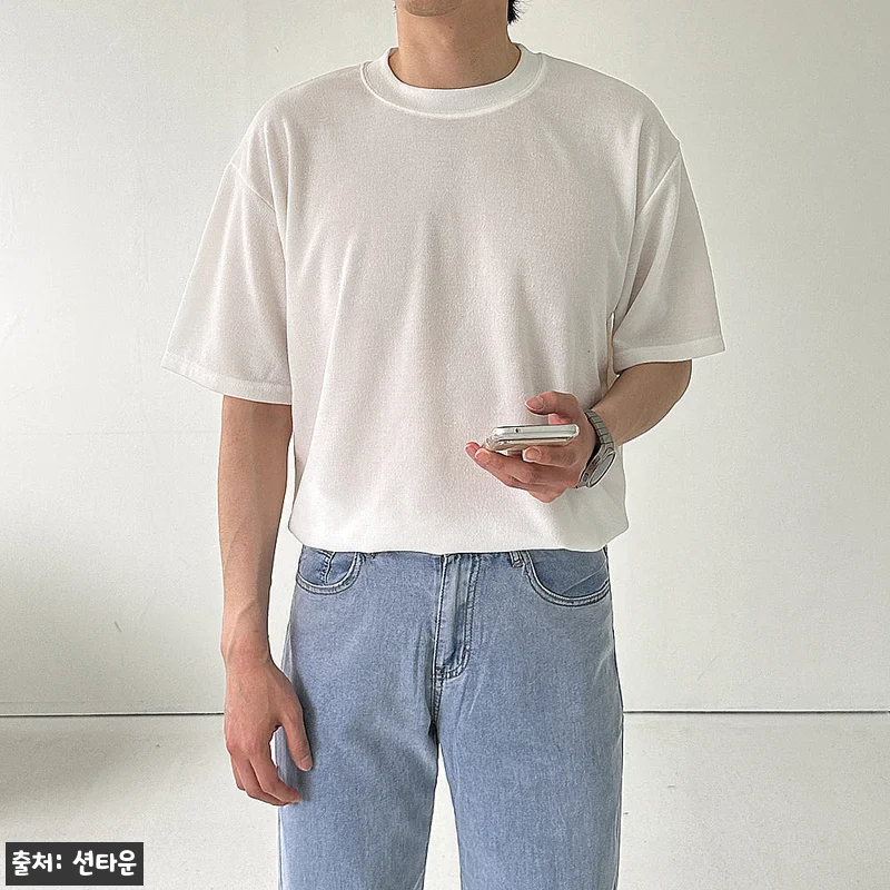 1+1 남자오버핏반팔티 아이스 쿨링 관련 이미지 6