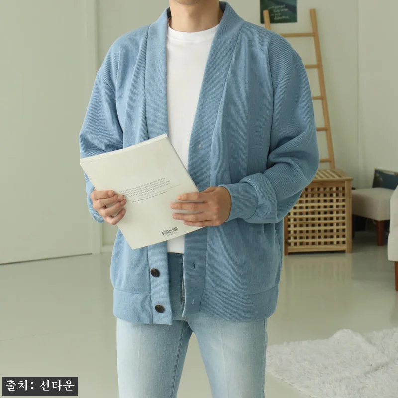 남자가디건 오버핏 브이넥 빅사이즈 커 관련 이미지 7