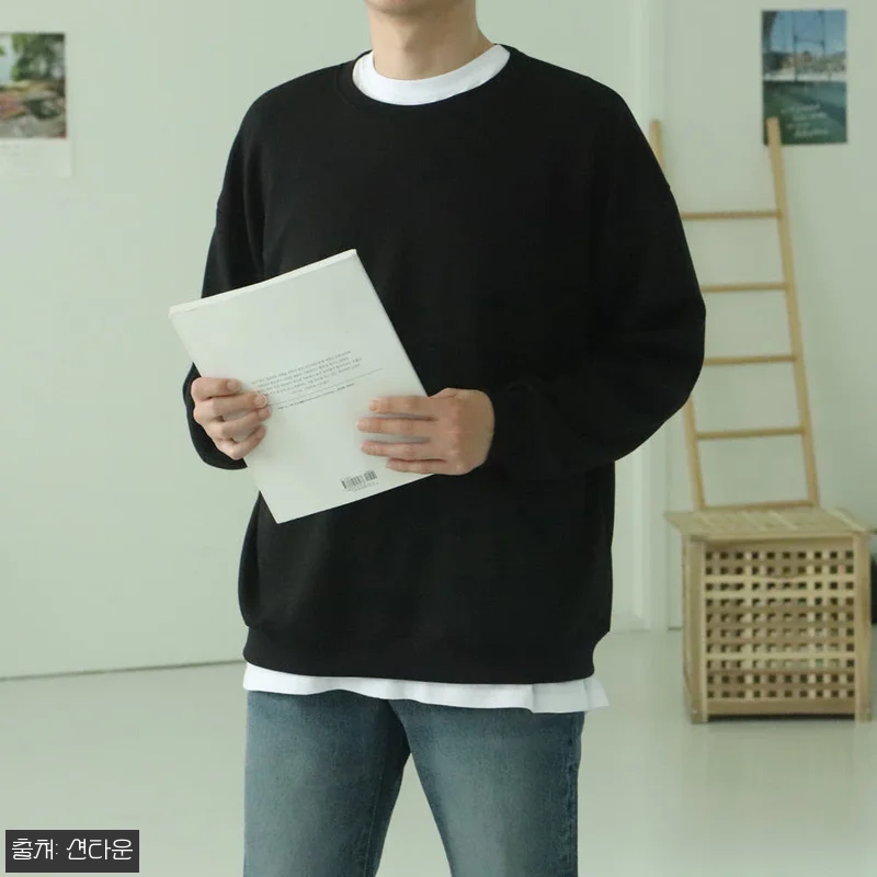 남자맨투맨 남자긴팔티 빅사이즈 오버핏 관련 이미지 7