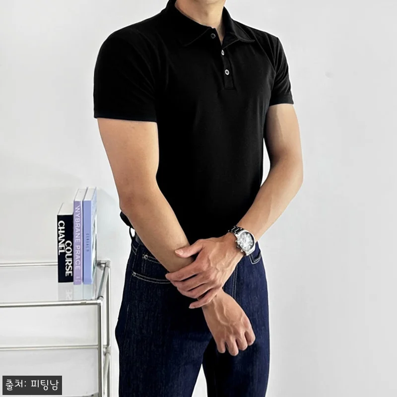 남자 블럼 머슬핏 여름 분또 카라 반 관련 이미지 7