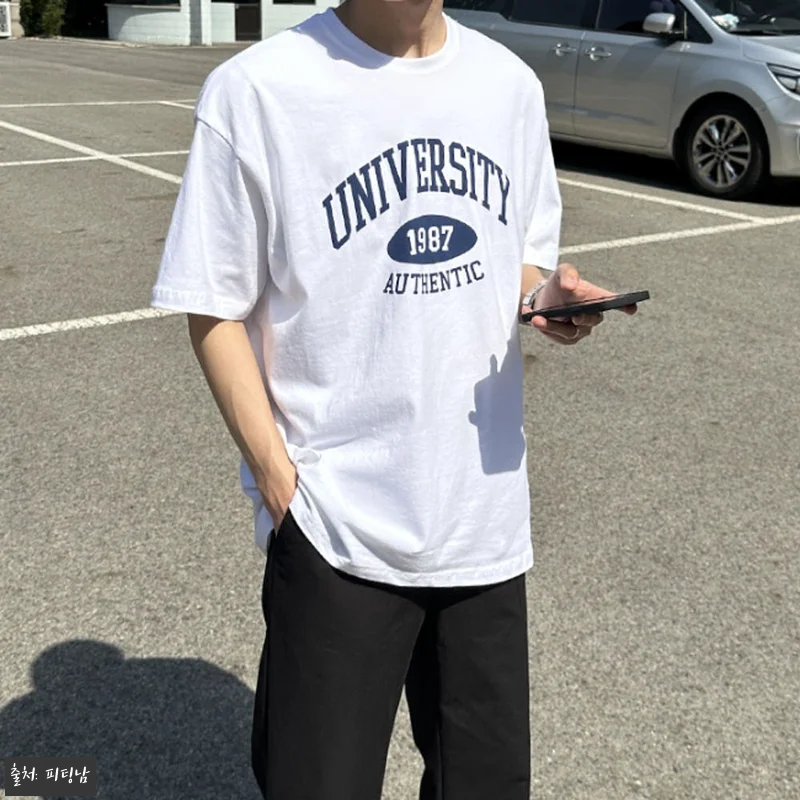 남자 알프레도 오버핏 여름 레터링 나 관련 이미지 7
