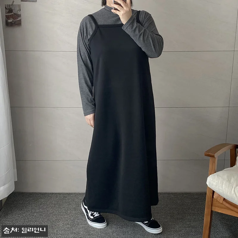 기모폴라티 얇은목티 레이어드티 빅사이 관련 이미지 9
