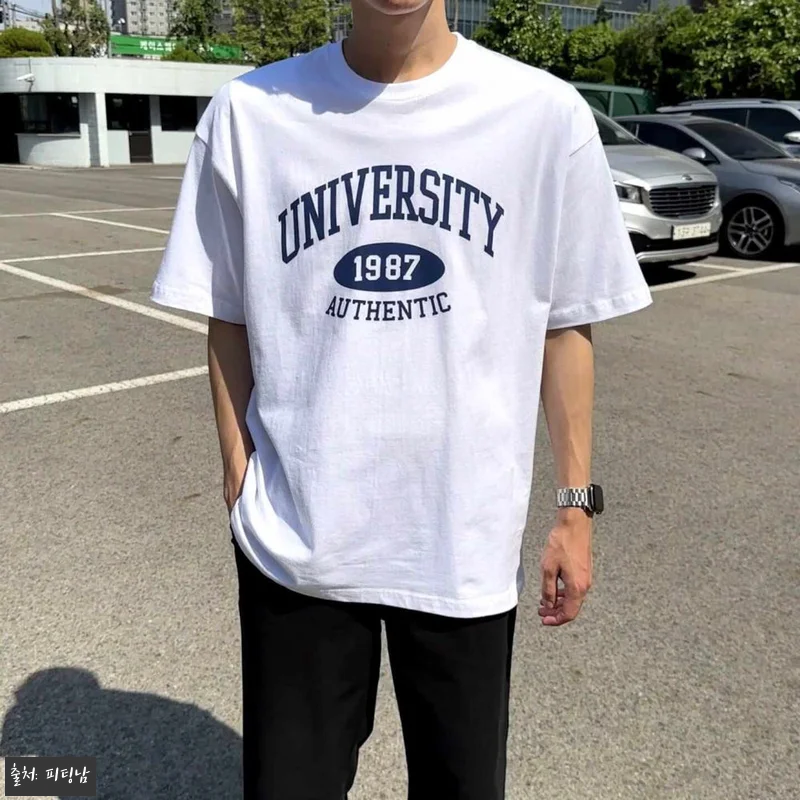 남자 알프레도 오버핏 여름 레터링 나 관련 이미지 10