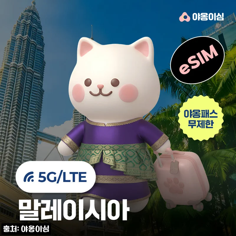 Home 94 말레이시아이심 eSIM 1일 500MB 데이터 무제한, 코타키나발루·쿠알라룸푸르 여행 전 꼭 체크한 이슈템