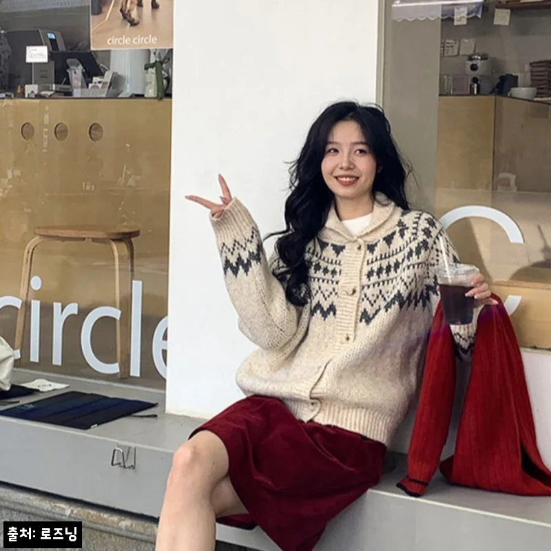 코위찬 숄카라 가디건 찐후기 대신 구매 전 꼭 확인한 베이지 노르딕 가디건 정보