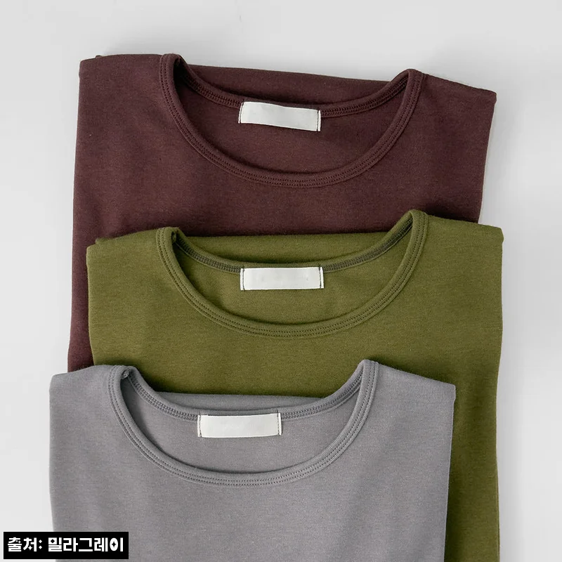 Home 74 모달 기본 이너 무지 긴팔 티 롱슬리브, 봄가을 데일리로 눈여겨볼 기본티
