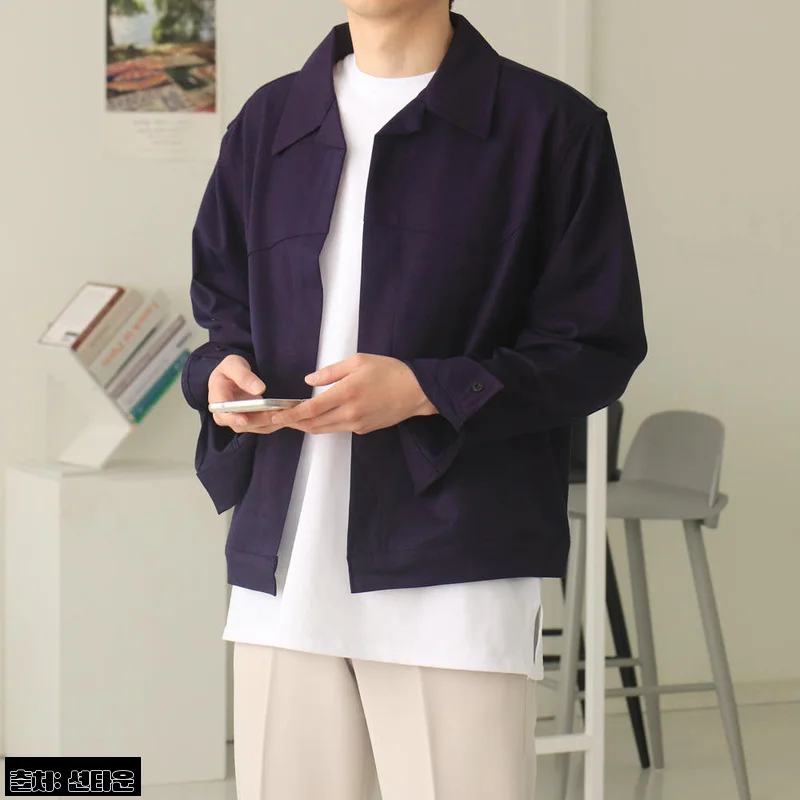 남자자켓 오버핏 트러커 크롭 남자봄자켓, 봄·가을 데일리룩에 눈여겨볼 노버튼 웨스턴 자켓