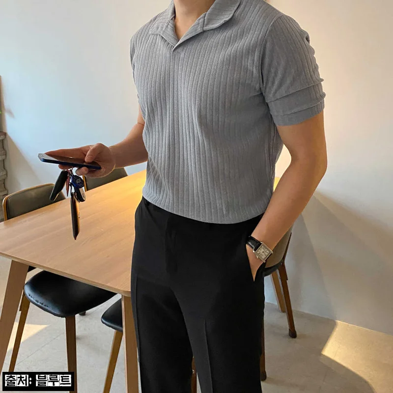 머슬핏카라티 어깨넓어보이는반팔, 2만원대 무료배송으로 가볍게 담기 좋은 남자 카라티