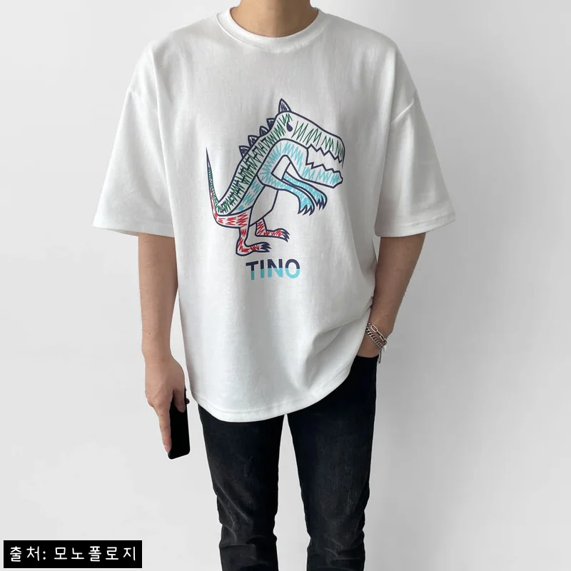어깨넓어보이는반팔 오버핏 두꺼운반팔티, 2만원대 무료배송으로 코디 시작하기 좋은 이슈템