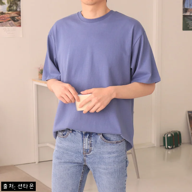 남자반팔티 이너 레이어드 커플 반팔티, 2만 원대 무료배송으로 살펴본 데일리 티셔츠 체크 후기