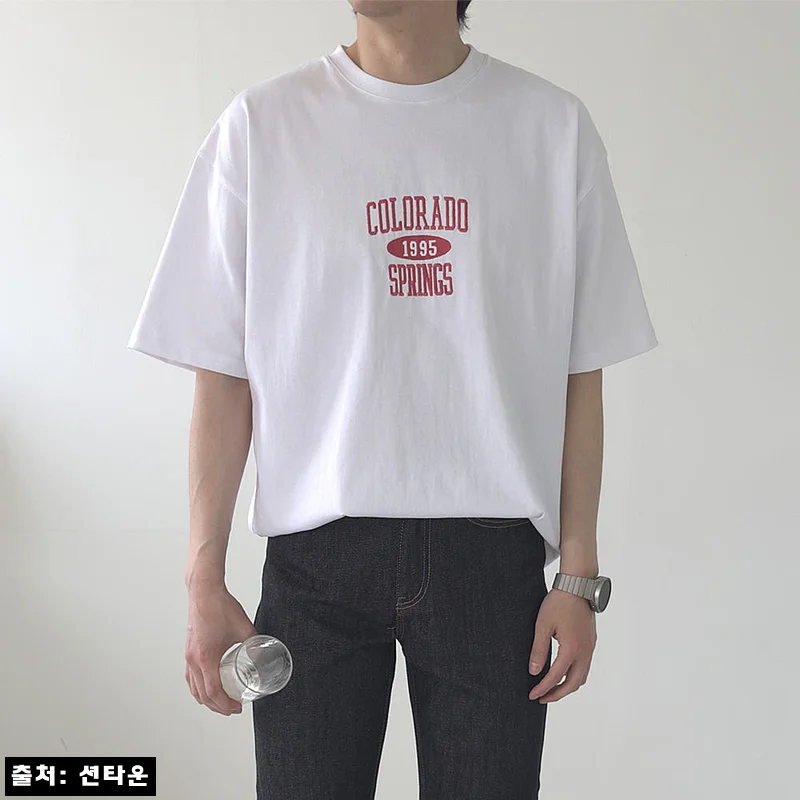 남자오버핏반팔티 콜로라도 수피마 자수 남성반팔티, 2만원대 데일리룩 이슈템으로 눈여겨볼 이유